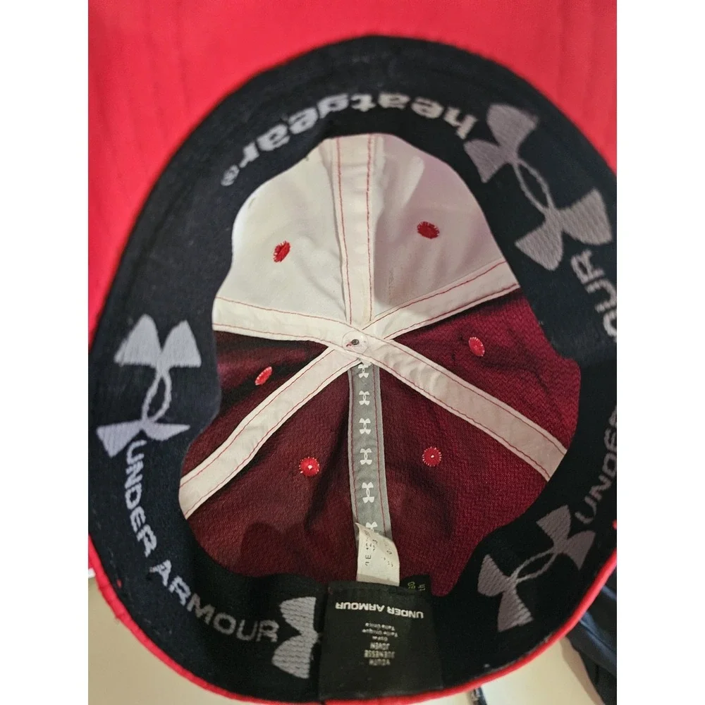 Under Armour Youth Red Black Embroidered Logo Baseball Cap